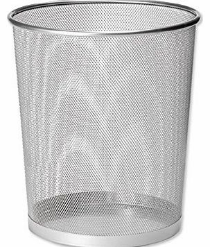 Mesh Waste Bin Lightweight Sturdy Scratch-resistant W275xH350mm Silver Ref WB35 S