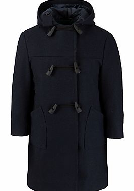 Other Schools School Double Breasted Unisex Duffle Coat, Navy