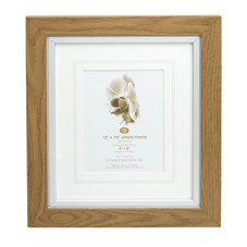 Other Wilko Photo Frame Oak Silver Effect 12inx10in