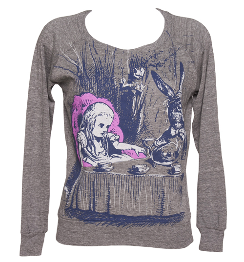 Ladies Grey Marl Alice In Wonderland By Lewis