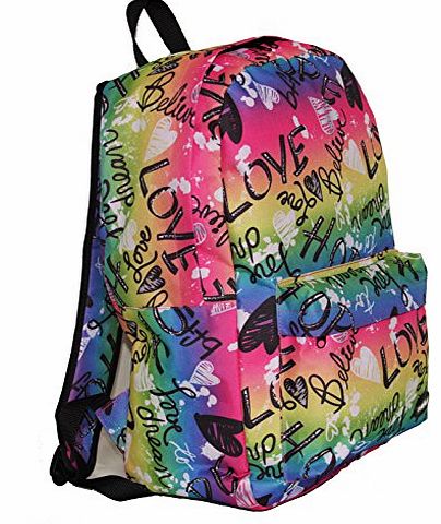 20 Litre Backpack Girls Boys Ladies Mens School College Work (Love)