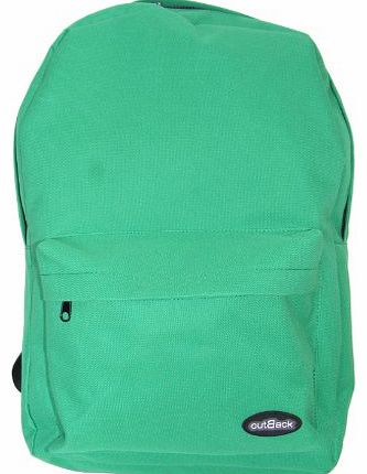 Mens Ladies Boys Girls Backpack School Work College Rucksack (Green)