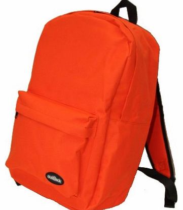 Mens Ladies Boys Girls Backpack School Work College Rucksack (Orange)