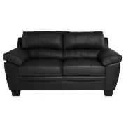 Regular Leather Sofa, Black