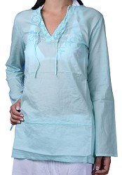 Oxbow Girls Oxbow Balboa Beach Kaftan Aqua Blue