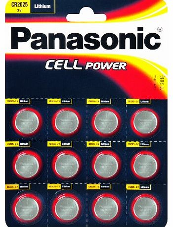 Specialist Lithium Coin Batteries CR2025 x 12