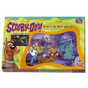 Paul Lammond Glow Scooby Green Ghost 100 Piece Jigsaw Puzzle