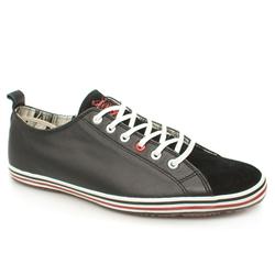 Male P.S Musa Lea Leather Upper Fashion Trainers in Black