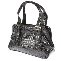 Female GREE1007 Bags in Black Croc