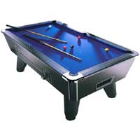 6ft Coin Op Winner Pool Table (Black Ash)