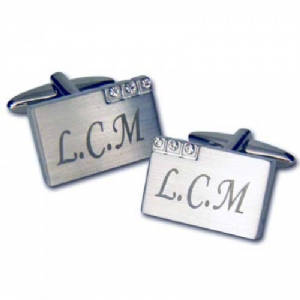 Personalised Crystal Cufflinks