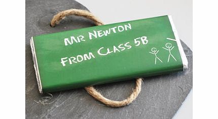 Green Chalk Board Chocolate Bar