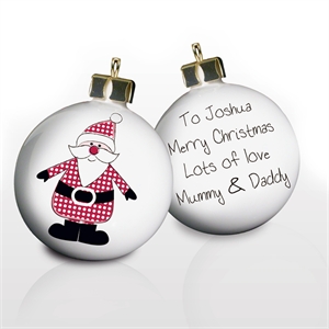 Personalised Santa Bauble