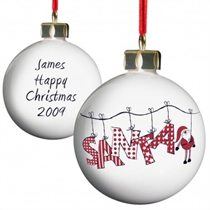 Santa Garland Bauble