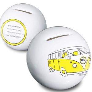 Yellow Campervan Moneybox