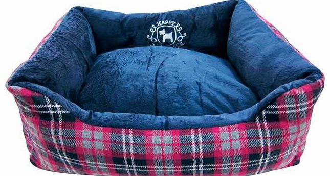 Pet Brands Washable Large Dog Bed - Tartan