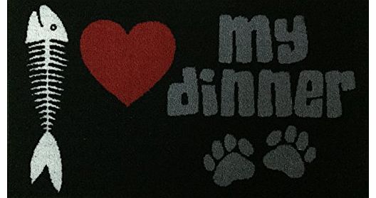 Love My Dinner Dinner Mate Absorbent Pet Food Mat 45cm x 75cm