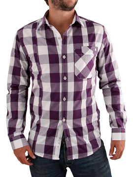 Aubergine Gingham Shirt