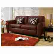 Large Leather Sofa, Chocolate