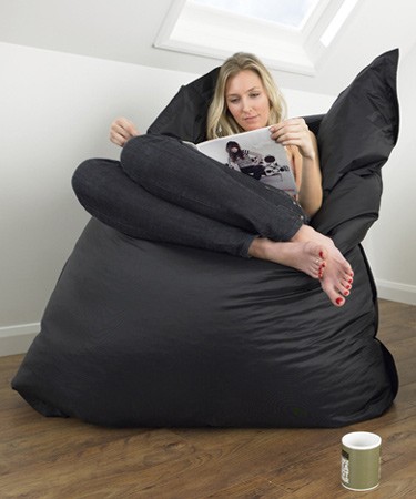 giant black bean bag