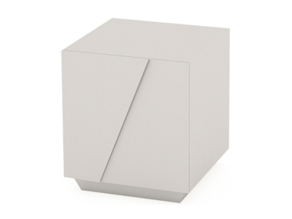 Polar Bedside Cabinet/Side Table - left hand hinge