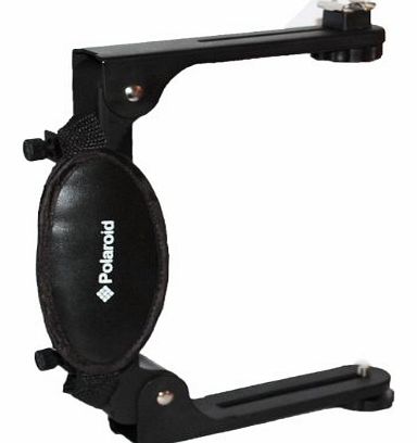 Polaroid Dual Folding Flash Bracket For Digital SLR Cameras