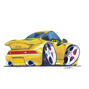 993 Turbo - Yellow Kids T-shirt