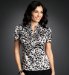 Nehru Collar Animal Print Blouse