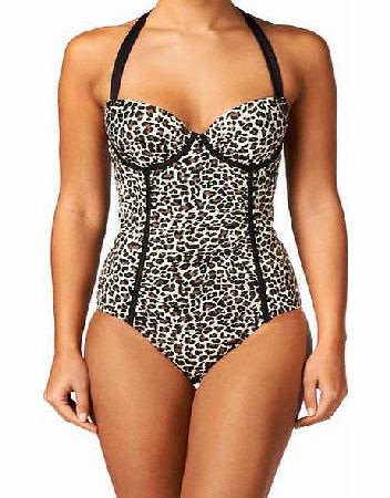 Womens Pour Moi Africa Padded Halter Swimsuit -