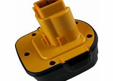 Replacement Power Tool battery for DEWALT DE9074, DE9075, DE9501, DW9071, DW9072, [1500mAh,12.00V,Ni-Cd]