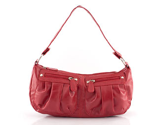 Priceless Chic Ruche Detail Shoulder Bag