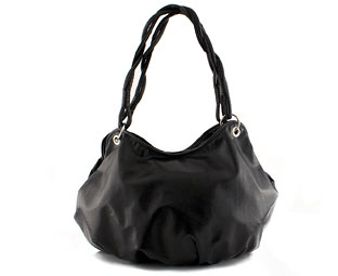 Priceless Shoulder Bag With Twisted Handle Feature