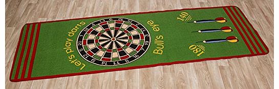 Dart mat - Dartboard mat - official distance of 2,37m - dimension 0,79m x 2,37m - slip resistant backing