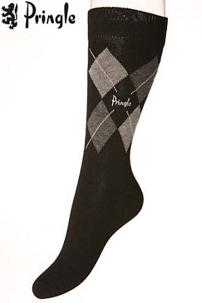 Mens 2 Pair Pringle St. Kilda Argyle Sock Blue