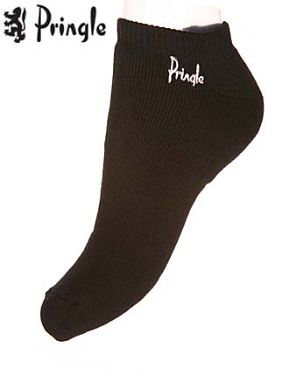 Mens 3 Pair Pringle Cushioned Secret Sock Grey