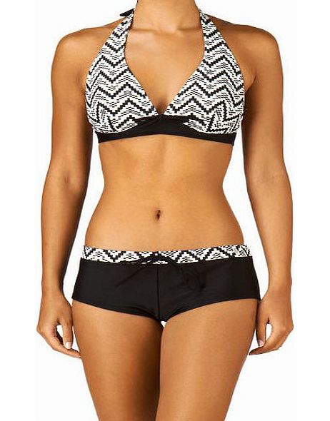 Womens Protest Multi Halter Bikini - True Black