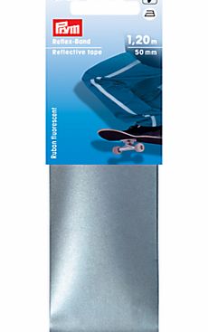 Prym Self Adhesive Reflective Tape, 1.2m x 50mm