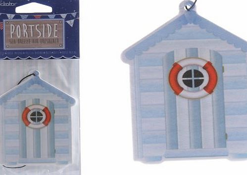 Puckator Seaside Design Blue Beach Hut Sea Breeze Air Freshener