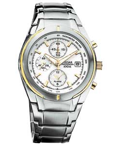 Gents Chronograph Two Tone Bracelet Watch