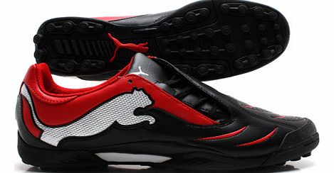 Puma PowerCat 3.10 TT Football Trainers Blk/Red/Silver