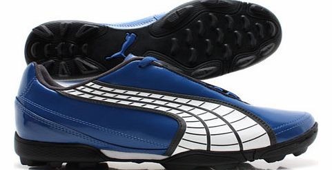 Puma V5-10 TT Football Astro Trainers Blue/White/Ebony