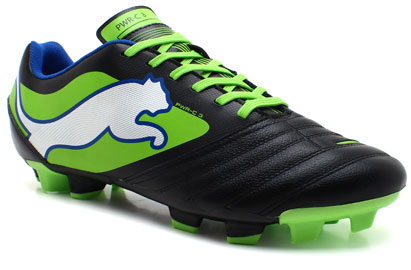 Puma PowerCat 3 FG Football Boots Black/Jasmine