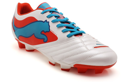 Powercat 3 FG Football Boots White/Ocean