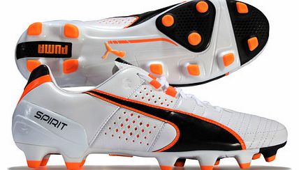 Spirit II FG Football Boots White/Black/Fluo