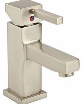 Square Bathroom Brushed Nickel Mono Basin