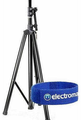 Black Aluminium 35mm Pole Tripod Speaker Stand