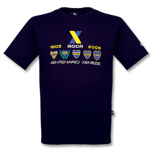 2005 Boca Juniors Centenary 5 Emblem Tee