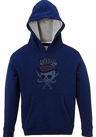 Boys RIB Youth B6 Long Sleeve Hoodie, Estate Blue, 12 Years