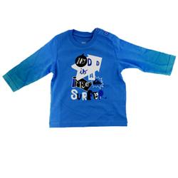 Kids My Dad LS Organic T-Shirt - Blue