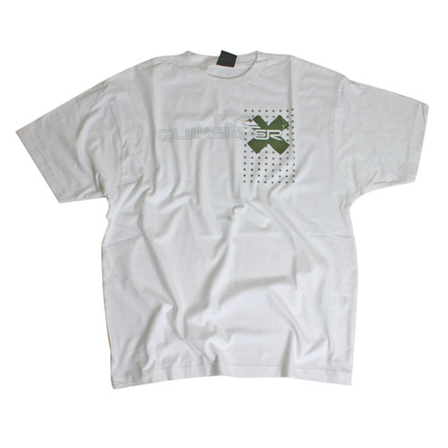 Mens Quiksilver Omnicross Tee White